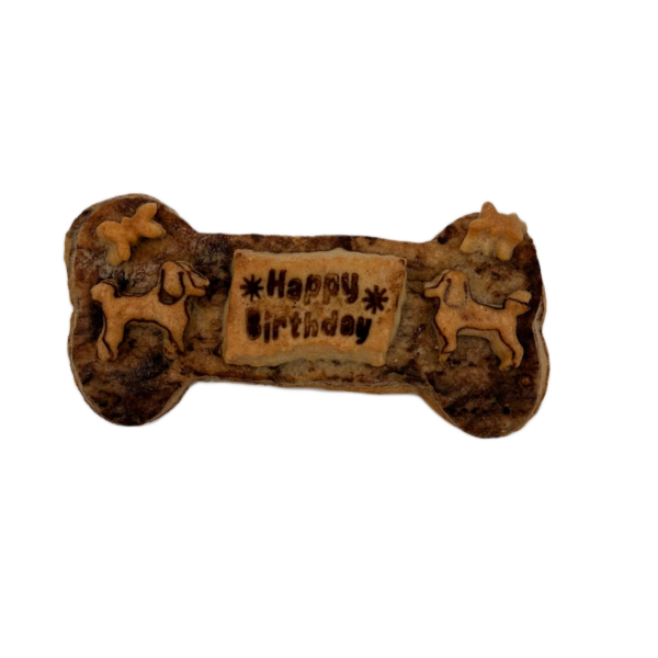 Happy Birthday Knochen, braun